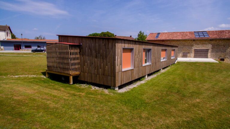 Mairie en ossature bois saint priest