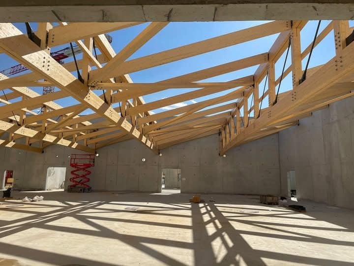 charpente en lamellé-collé