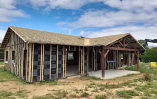 Maison Bois murs ossature bois charpente
