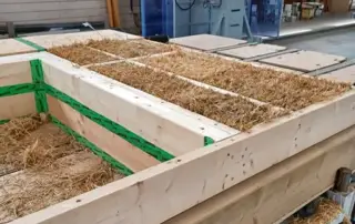 Mur ossature bois paille